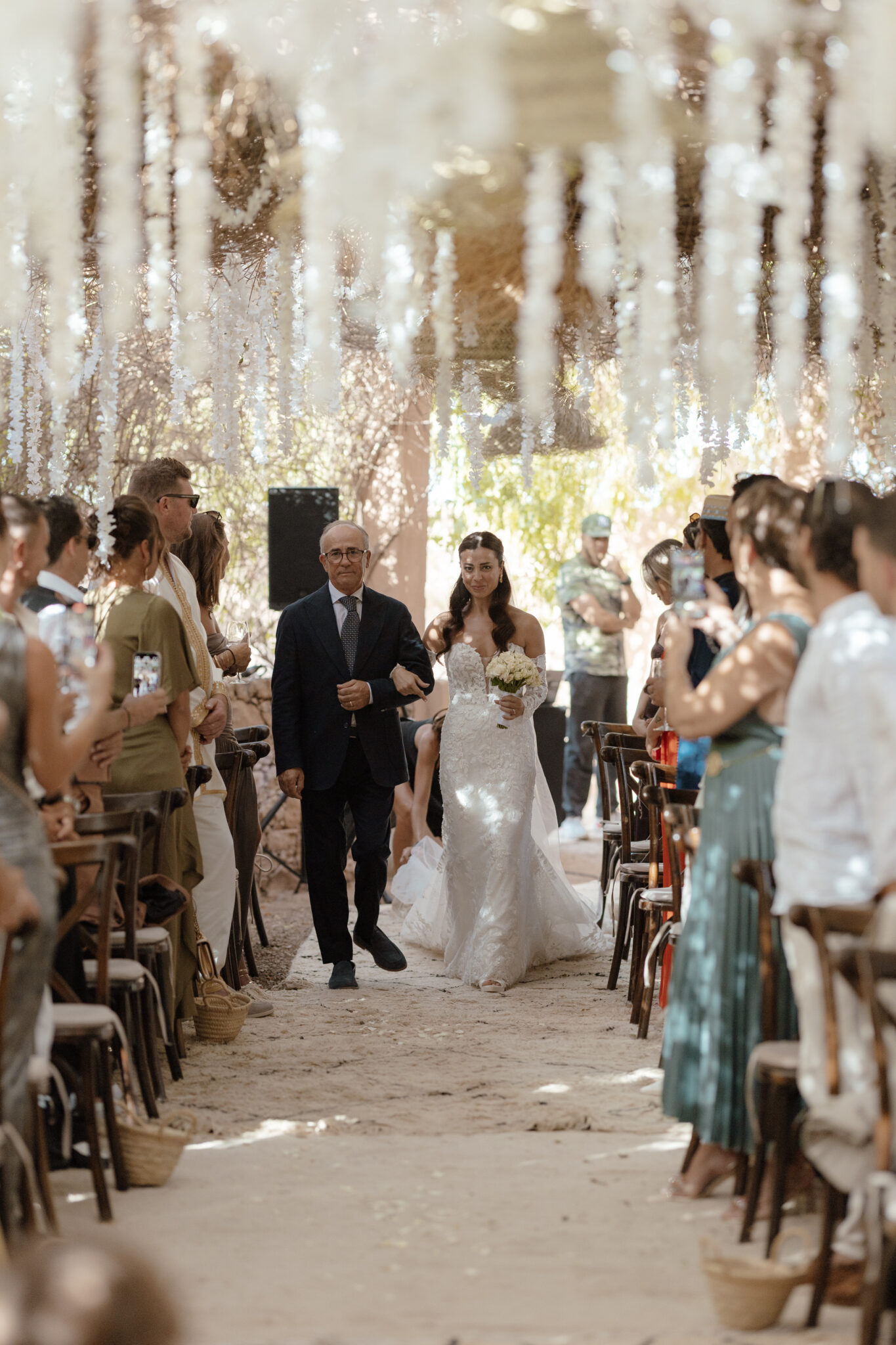 Cérémonie de mariage fleurie à Marrakech