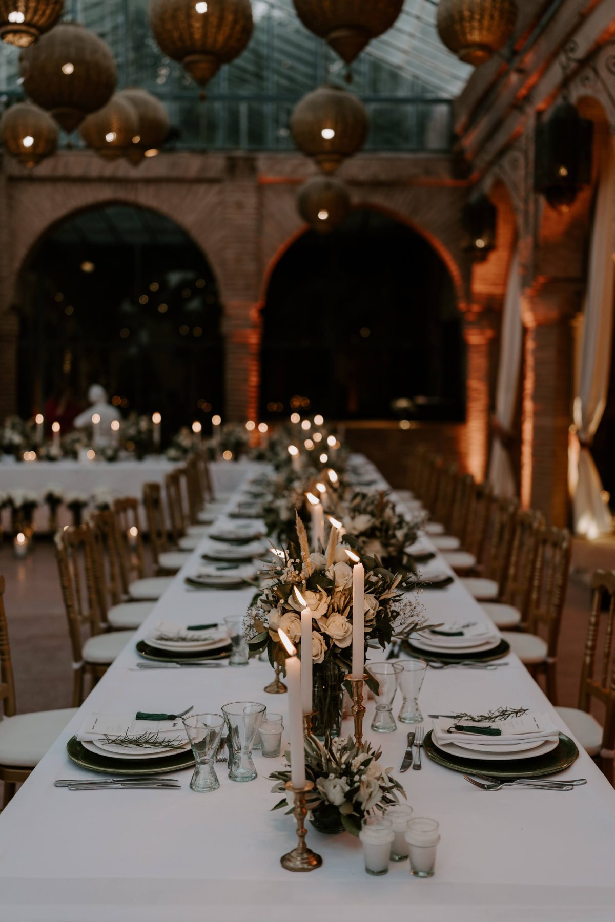 Decoration de table de mariage à Marrakech