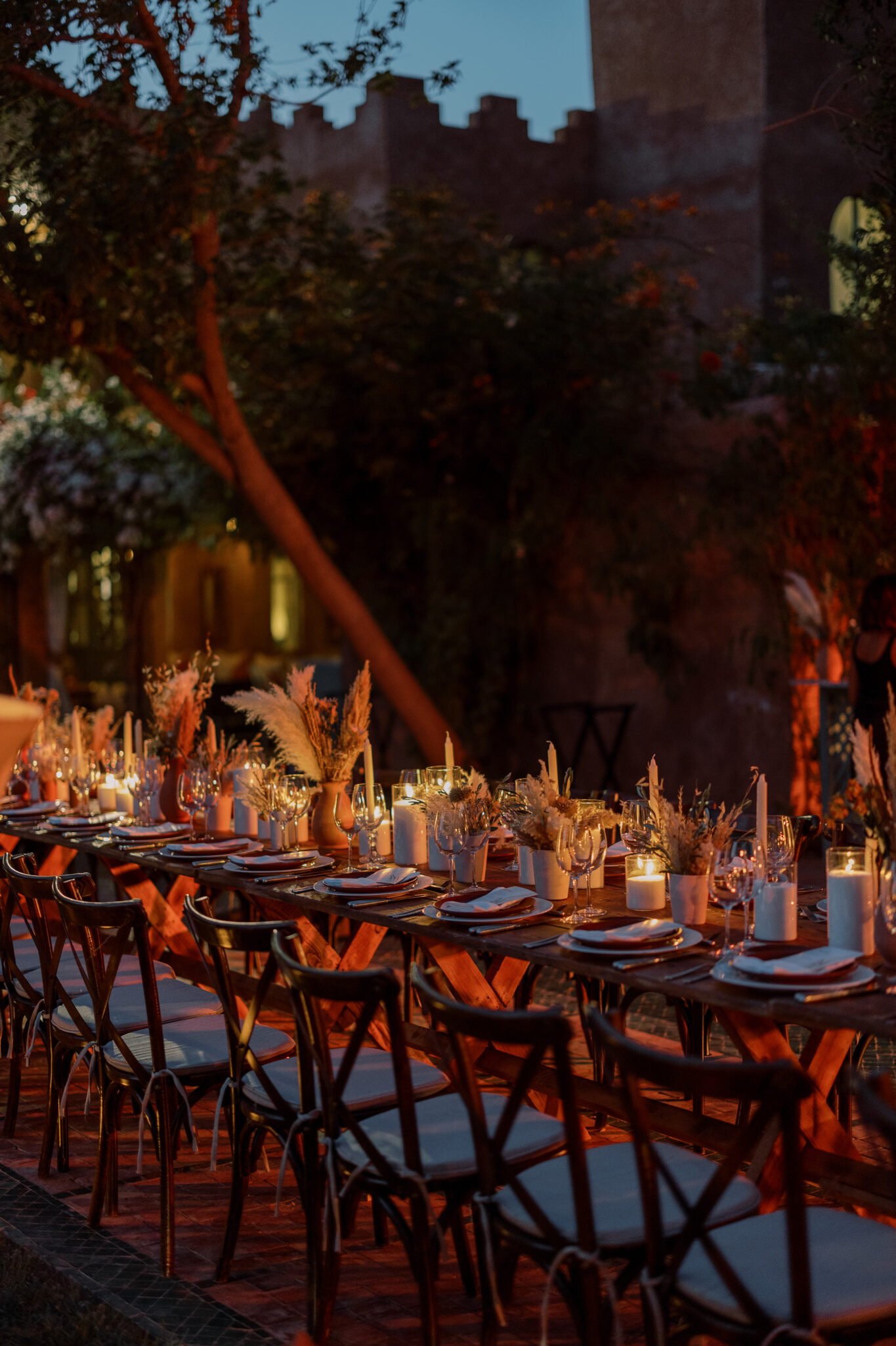 Diner aux chandelles à Marrakech